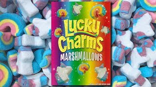 Lucky Charms Marshmallows  Rainbows amp Unicorns 2019 [upl. by Eimmak]