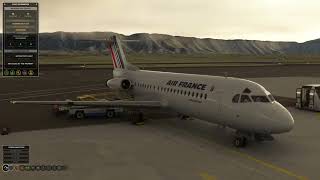 Fokker F28  Justflight  Vol complet  Salt lake city  MSFS [upl. by Ttenaj]