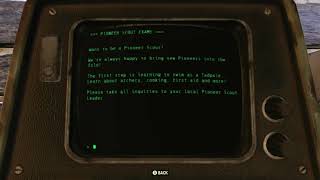 Pioneer Badge Exam Terminal Pioneer Scout Camp  Fallout 76 Terminal [upl. by Terris]