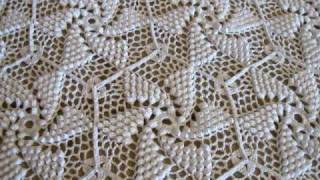 Crocheted Popcorn Pinwheel Bed Spread by Frances Johnson [upl. by Querida347]