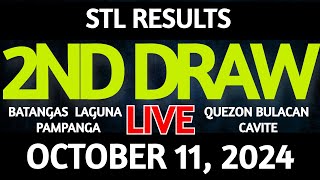 Stl Result Today 2nd draw October 11 2024 STL Batangas Live [upl. by Crystie]