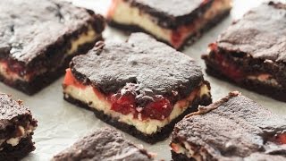 Cherry Cheesecake Brownies Recipe [upl. by Bailey306]