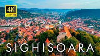 Sighisoara Romania 🇷🇴 in 4K Ultra HD  Drone Video [upl. by Aicinod287]