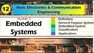 M3 L1  Embedded system Classification and Applications  VTU Basic Electronics  21ELN1424 [upl. by Eciuqram]