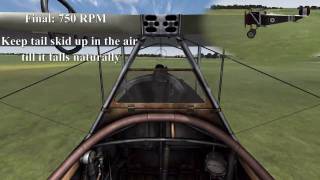 Nieuport 17 Landing Procedure [upl. by Anastice391]