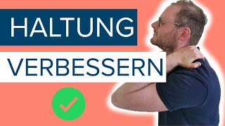 Wie Du mit 3 einfachen TherabandÜbungen deine aufrechte HALTUNG VERBESSERN kannst [upl. by Bigg]