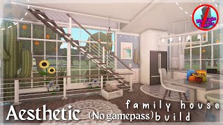 20K BLOXBURG AESTHETIC FAMILY HOUSE BUILD 2STORY NO GAMEPASS [upl. by Alicul435]