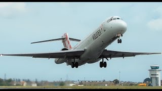 Volotea Boeing 7172CM MD95 DC995 Close Departure At London Southend Airport [upl. by Gilbart]