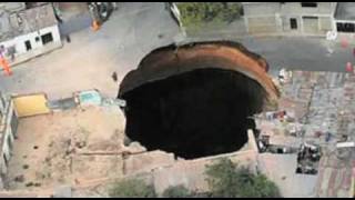 Man falls into Sinkhole in Guatemala [upl. by Cavill]