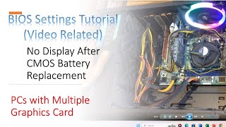 Troubleshooting Display Issues after Changing CMOS Battery  Fixing BIOS Settings [upl. by Bac946]