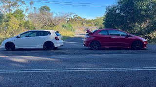 EP3 vs FN2 COMPARISON Which Civic Type R Is Best [upl. by Namas539]