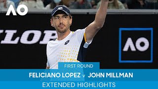 Feliciano Lopez v John Millman Extended Highlights 1R  Australian Open 2022 [upl. by Lem]