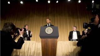 President Obama and Jay Leno at White House Correspondents Dinner [upl. by Garling354]