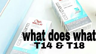 Wella T18 and T14what does what [upl. by Easton]