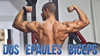 Dos Epaules Biceps  Programme MUSCULATION Hors saison [upl. by Rocray]