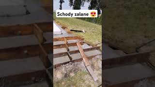 Schody zalane betonem 😍 szalunki szalowanie zrobtosam zróbtosam [upl. by Koffler835]