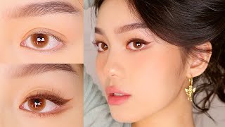 EYELIFT MAKEUP FOR DOWNTURNED EYES HOODED ASIAN EYES 💫 Jessica Vu [upl. by Audie]