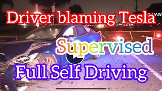 Another Tesla crashed in Fullerton California with Full Self Driving Supervised activated [upl. by Aizirtap]