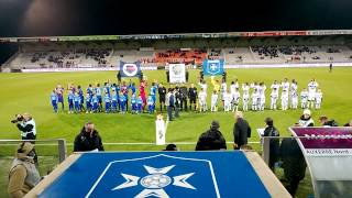 Entrée des joueurs lors du match AJ Auxerre  SM Caen [upl. by Malinin895]