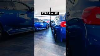 Which Would You Choose Honda Civic Type R or Subaru WRX STI honda subaru fk8 wrx [upl. by Awahsoj565]