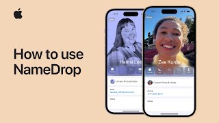 How to use NameDrop on iPhone  Apple Support [upl. by Adnoma199]