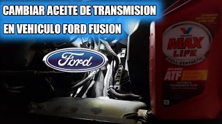 FORD FUSION 2014 CAMBIAR ACEITE DE TRANSMISION [upl. by Inalaehon628]