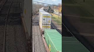 Norfolk Southern 28X Intermodal Goes Under A Bridge In Hershey Pa 11212024 Harrisburg East [upl. by Glaudia]