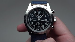 Glycine Stratoforte Chronograph Mens Watch Model 3803 [upl. by Bevin]