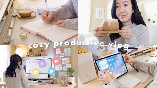 Cozy Productive Vlog  M1 iPad Pro Unboxing • Morning With Me • SelfCare Journaling amp Mental Health [upl. by Ennairek]