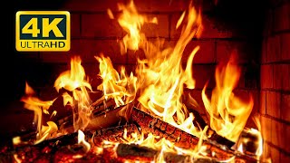 🔥 FIREPLACE Ultra HD 4K Fireplace with Crackling Fire Sounds Fireplace Burning Fire Background [upl. by Treve993]