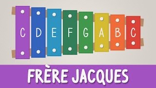 How to play Frère Jacques on a Xylophone  Easy Songs  Tutorial [upl. by Iadam]