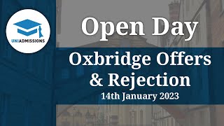 Oxbridge Offers amp Rejection ReApplying amp What To Do Next Open Day  UniAdmissions [upl. by Ojaras]