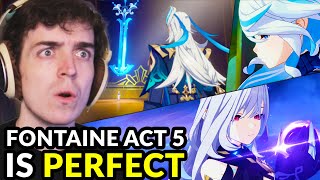 GENSHINS GREATEST ARCHON QUEST Fontaine Archon Quest Act 5  Genshin Impact 42 FULL REACTION [upl. by Manouch]