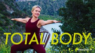 Chair Yoga 10 Min Total Body Refresh [upl. by Tezil]