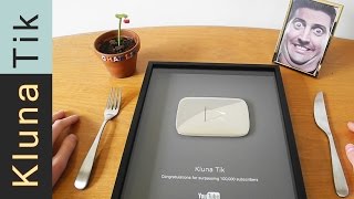 Eating my SILVER PLAY BUTTON Kluna Tik Dinner 41  ASMR eating sounds no talk [upl. by Laniger965]