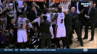 Hassan Whiteside tackles Alex Len fight fight etc [upl. by Airamanna]