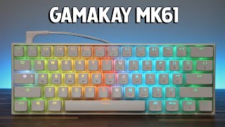 GAMAKAY MK61 60 Keyboard with Pudding PBT keycaps  Review [upl. by Ailee981]