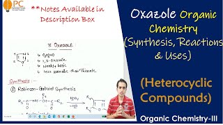 Oxazole Organic Chemistry Synthesis Chemical Reactions and Medicinal Uses  Heterocyclic compound [upl. by Georgeanne]