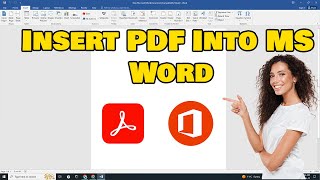 Guide How to Insert PDF Into MS Word Quickly Works All Version [upl. by Winnie]