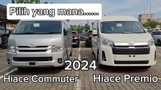 Perbedaan  Perbandingan  Toyota Hiace 30 Commuter dengan Hiace Premio 28 Tahun 2024 [upl. by Cirtap]