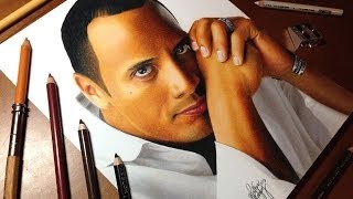 Drawing Dwayne The Rock Johnson [upl. by Adachi]