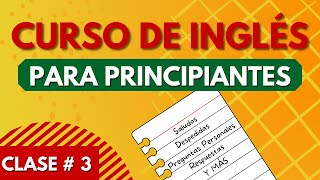 Clase 3 Dar amp Pedir Información Personal Inglés A1 [upl. by Eilagam]