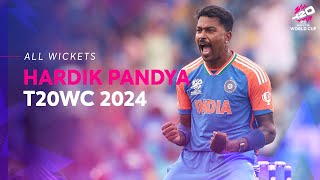 Every Hardik Pandya wicket at T20WC 2024 [upl. by Woody]