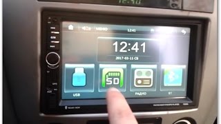 Обзор дешевой китайской 2 din магнитолы 7020g с алиэкспресс GPS [upl. by Mini]