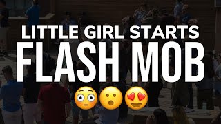 Amazing flash mob started by one little girl [upl. by Becca]