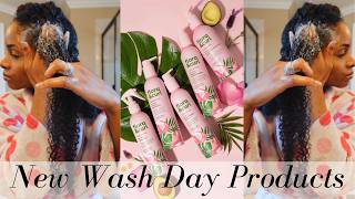 Wash Day Routine for NATURAL Hair Flora and Curl Hydrate Me Collection Review [upl. by Haland]