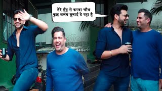 Karan Kundra Hilarious Reaction on Karwa Chauth Spotted For Rajiv Adatia Podcast [upl. by Oberg]