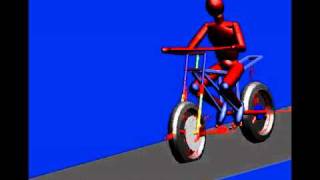 SIMPACK Multibody Simulation MBS  Automotive  Motorcycle Weaving and Crashing [upl. by Annadiana]