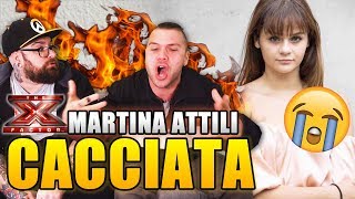 Martina Attili  Cherofobia  X Factor REACTION [upl. by Annawik]