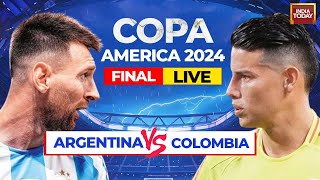 Argentina vs Colombia LIVE  Argentina Beat Colombia In COPA FINAL  Messi Vs James Rodriguez [upl. by Chappie]